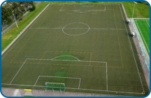 Großer Kunstrasenplatz