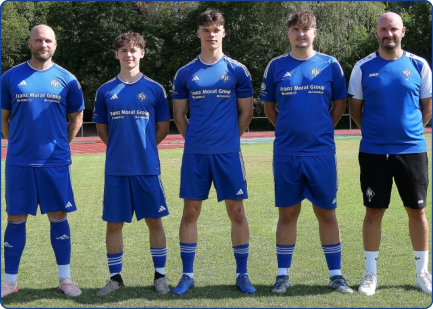 v.l.: Raphael Klein, Linus Straub, Pirmin Beha, Silas Ackermann und Trainer Benjamin Gallmann.